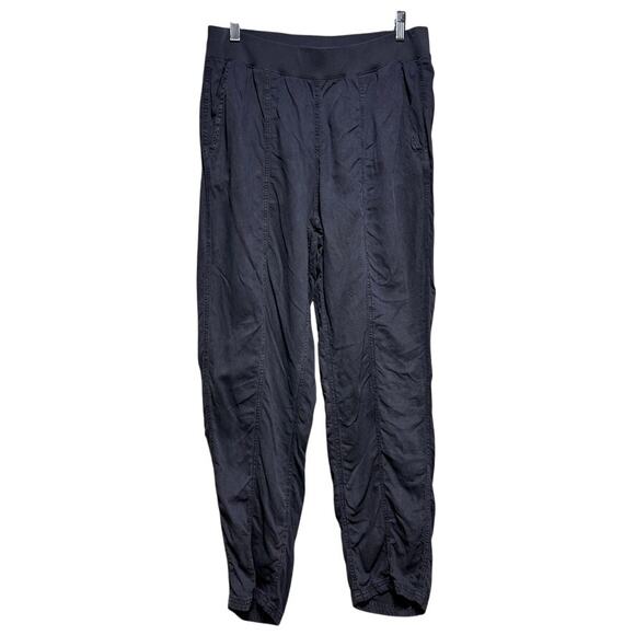 Faherty Pants - Faherty Women's Charcoal Gray Jogger Pants Tencel Organic Cotton Blend Size L